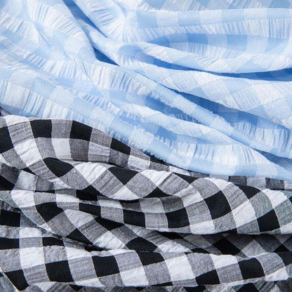 Camicia da notte classica a quadri in puro cotone - image 4