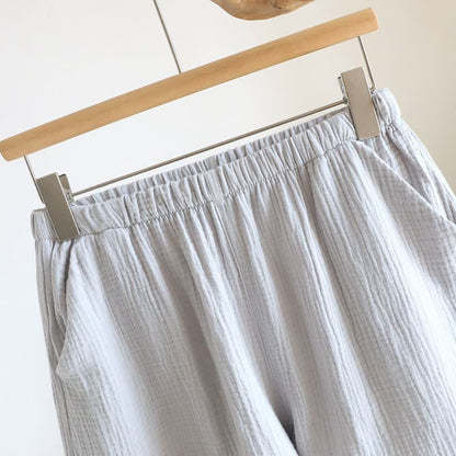 Completo composto da canotta e pantaloncini in doppia garza di cotone. - image 6