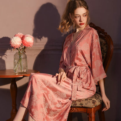 Kimono romantico a maniche a 3/4 con rose - image 2