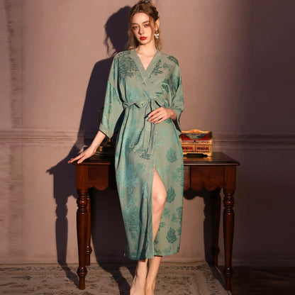 Kimono di lusso con maniche a 3/4 e stampa floreale - image 1