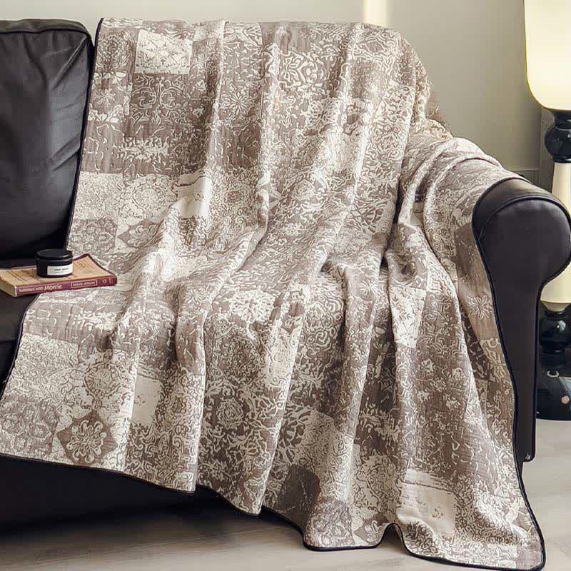 Trapunta in garza di cotone stile patchwork - image 3