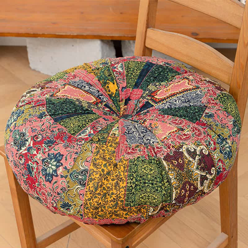 Cuscino da pavimento mandala patchwork in stile bohémien - Rosa - Girare - 50cm x 50cm - image 4