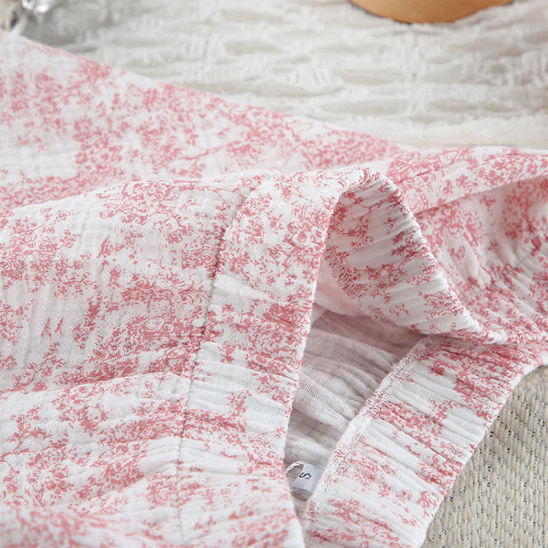Set pigiama in cotone con stile artistico astratto - image 14