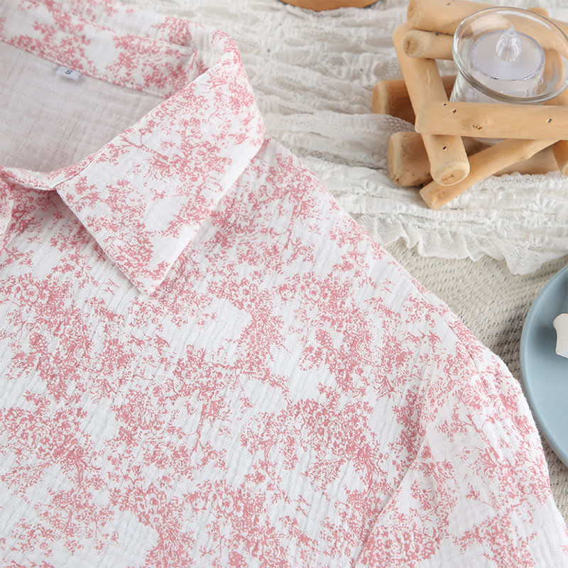 Set pigiama in cotone con stile artistico astratto - image 9