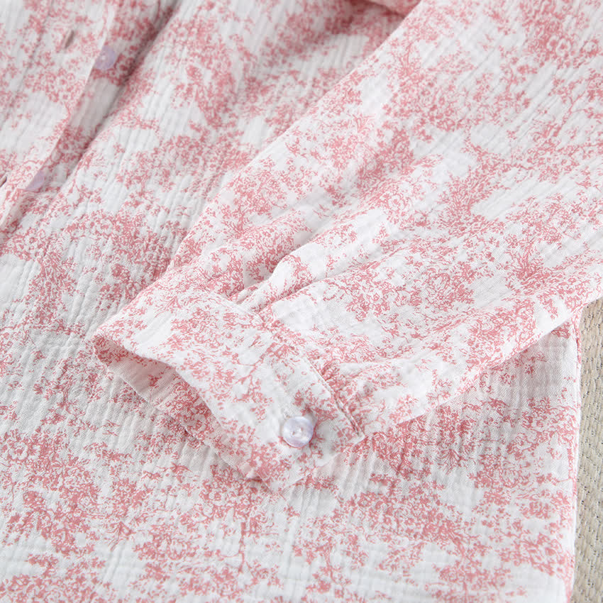 Set pigiama in cotone con stile artistico astratto - image 11