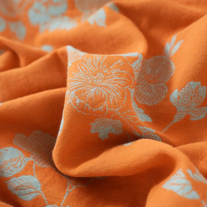 Pigiama in cotone con stampa floreale in stile vintage asiatico - image 10