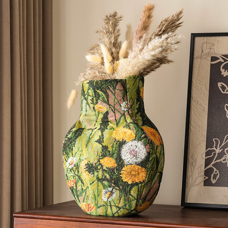 Vaso da giardino in tessuto, ornamento da tavolo - Verde - 3" L x 8"L x 30cm - image 4