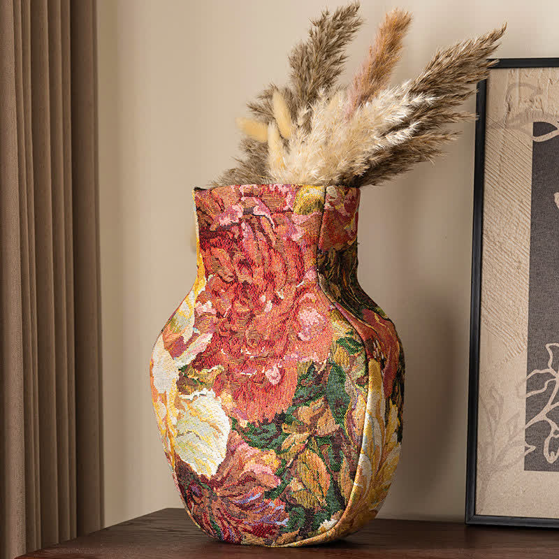 Vaso da giardino in tessuto, ornamento da tavolo - Rosa corallo - 3" L x 8"L x 30cm - image 3
