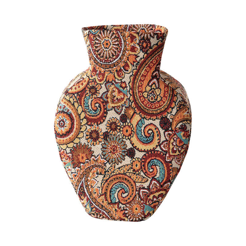 Vaso artistico rivestito in tessuto per un tocco di eleganza in casa. - Beige - 3" L x 8"L x 30cm - image 4