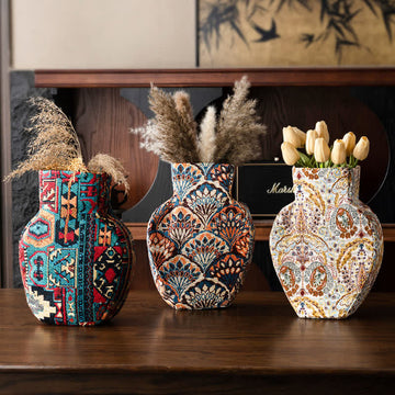 Vaso per fiori secchi dalla texture morbida e creativa. - image 0