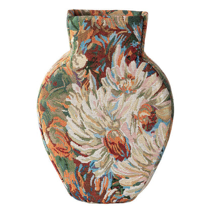 Vaso decorativo floreale artigianale dalla texture morbida. - Blu - 3" L x 8"L x 30cm - image 2