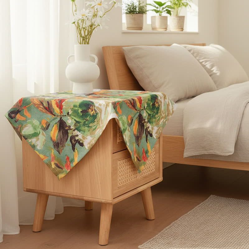 Tovaglia jacquard con pittura ad olio impressionista - image 8
