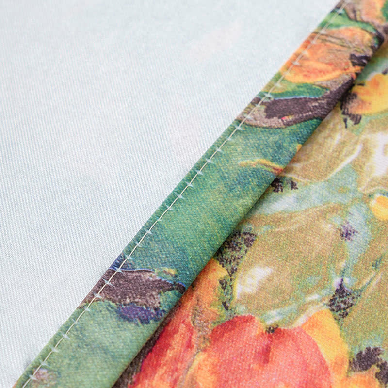 Tovaglia jacquard con pittura ad olio impressionista - image 9
