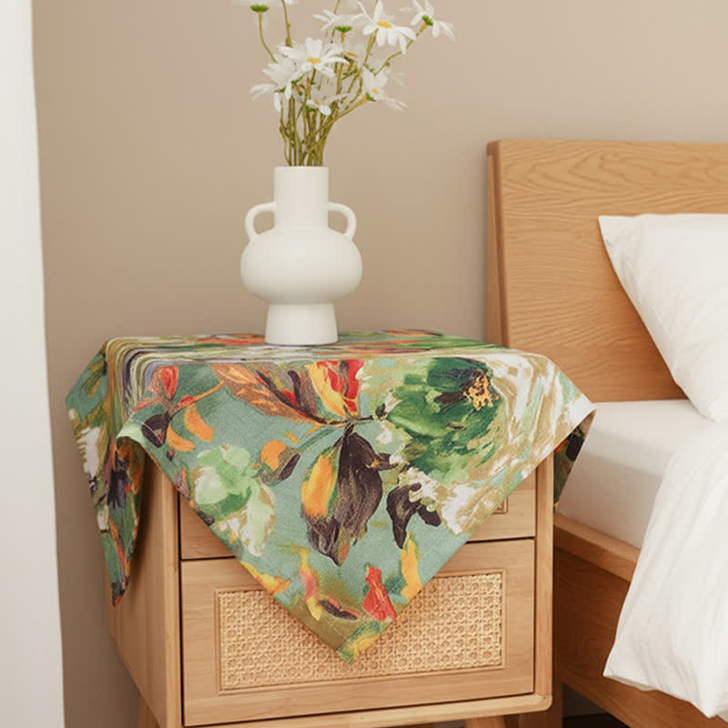 Tovaglia jacquard con pittura ad olio impressionista - image 7