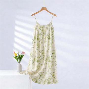 Camicia da notte Refresh Style Leaf - Beige e verde - 2XL - image 0