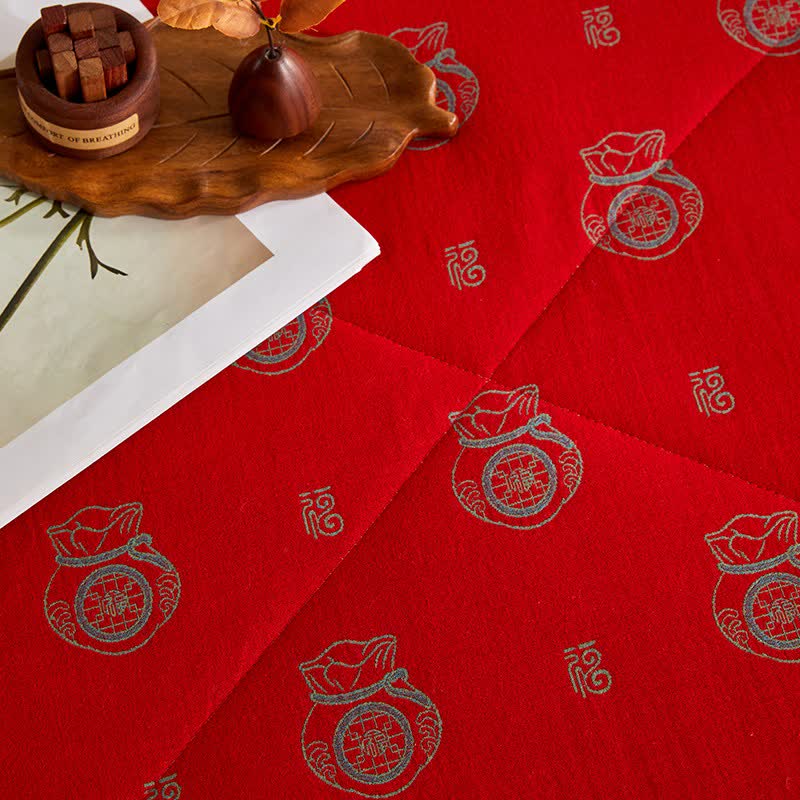 Trapunta jacquard Lucky Bag in garza di cotone - image 8