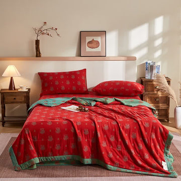 Trapunta jacquard Lucky Bag in garza di cotone - Set di biancheria da letto - Matrimoniale Grande - image 0