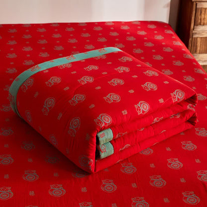 Trapunta jacquard Lucky Bag in garza di cotone - image 6