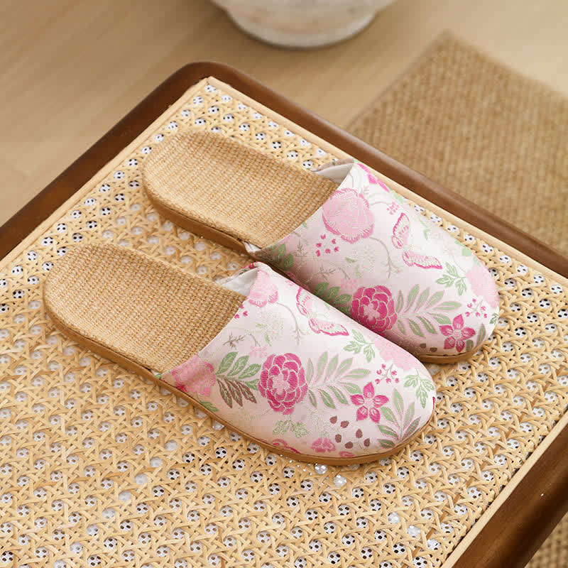 Mocassini da casa Refresh Floral a punta chiusa - Rosa - L - image 8