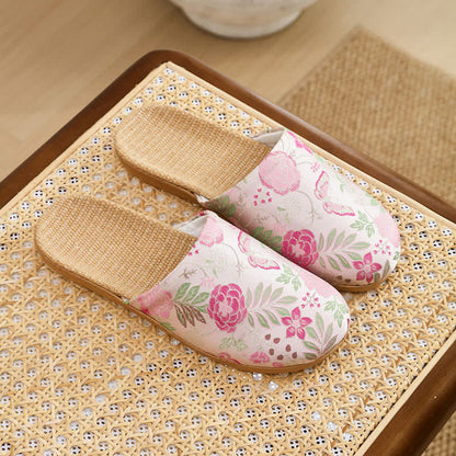 Mocassini da casa Refresh Floral a punta chiusa - Rosa - L - image 8