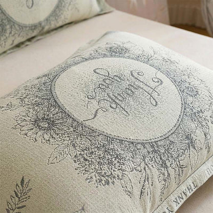 Federe in cotone e lino con motivo floreale "Grateful" (2 pezzi) - image 1