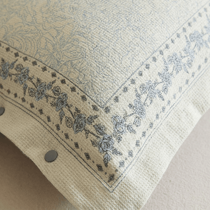 Federe in cotone e lino con stampa floreale francese (2 pezzi) - image 1