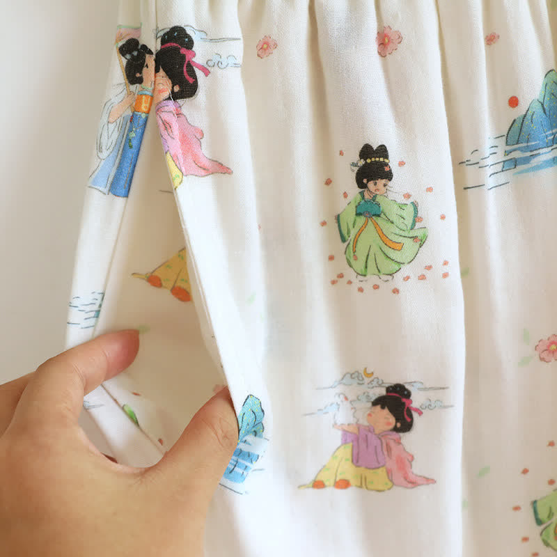 Pigiama in cotone stile principessa orientale vintage (3 pezzi) - image 11