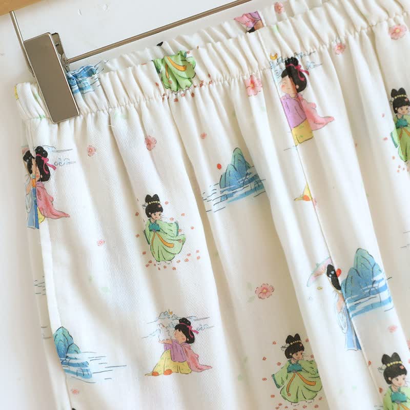 Pigiama in cotone stile principessa orientale vintage (3 pezzi) - image 10