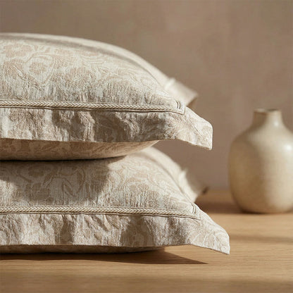 Eleganti federe a busta in jacquard floreale (2 pezzi) - image 1