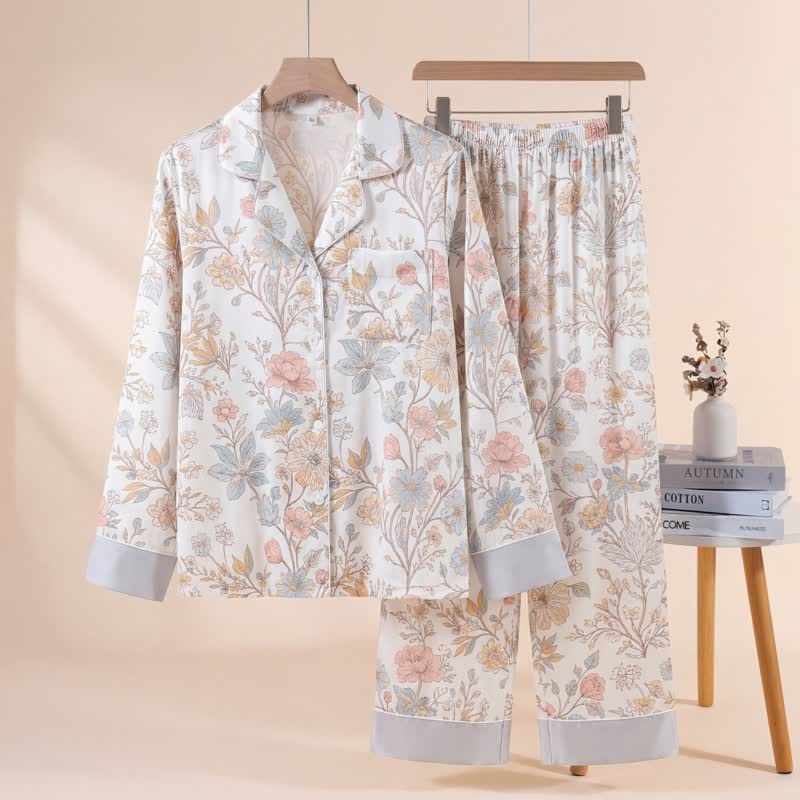 Set pigiama floreale Fresh Bloom - Beige - XL - image 0