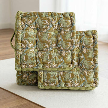 Cuscino decorativo quadrato verde vintage - Verde - 40 cm x 40 cm x 9 cm - image 0
