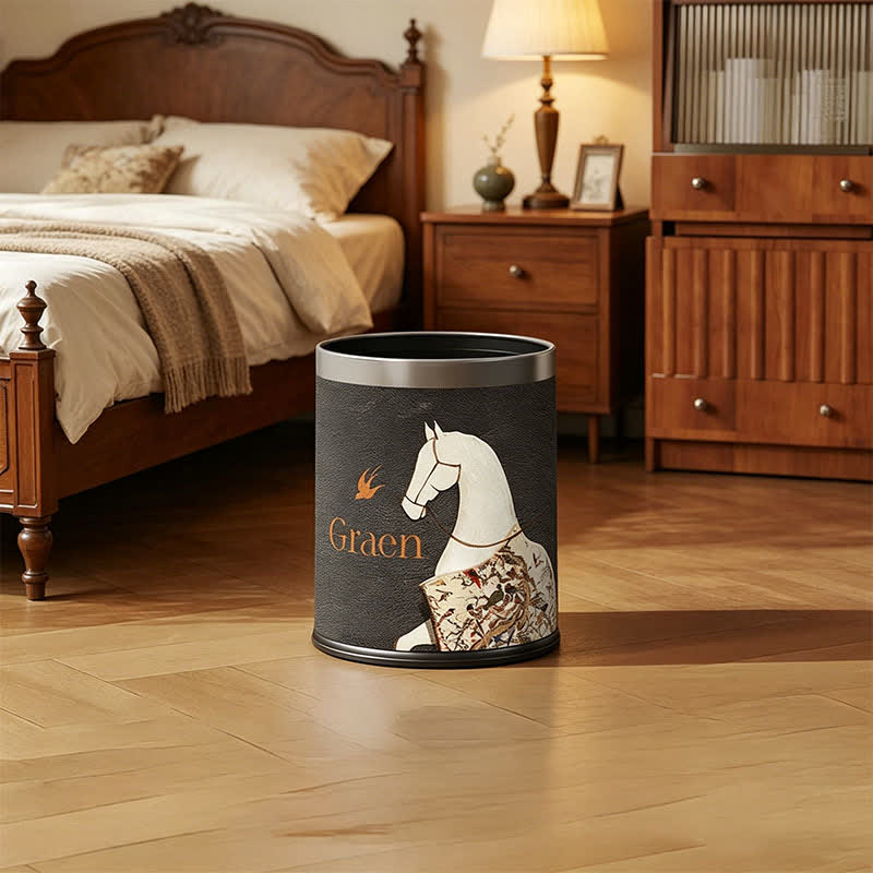 Cestino per rifiuti in stile classico orientale equestre - image 6
