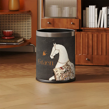 Cestino per rifiuti in stile classico orientale equestre - image 7