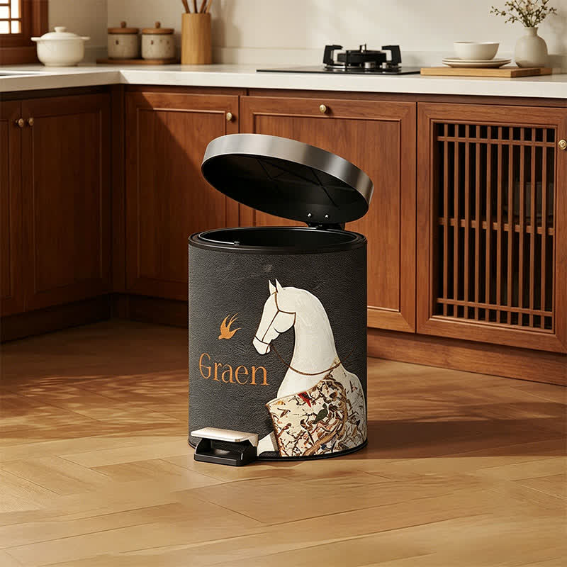 Cestino per rifiuti in stile classico orientale equestre - image 9