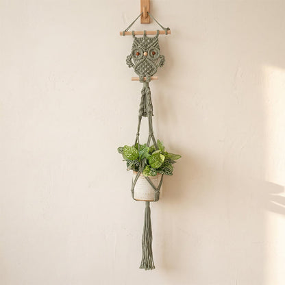 Arazzo da parete con motivo gufo boemo - Verde - 90 cm x 20 cm - image 2