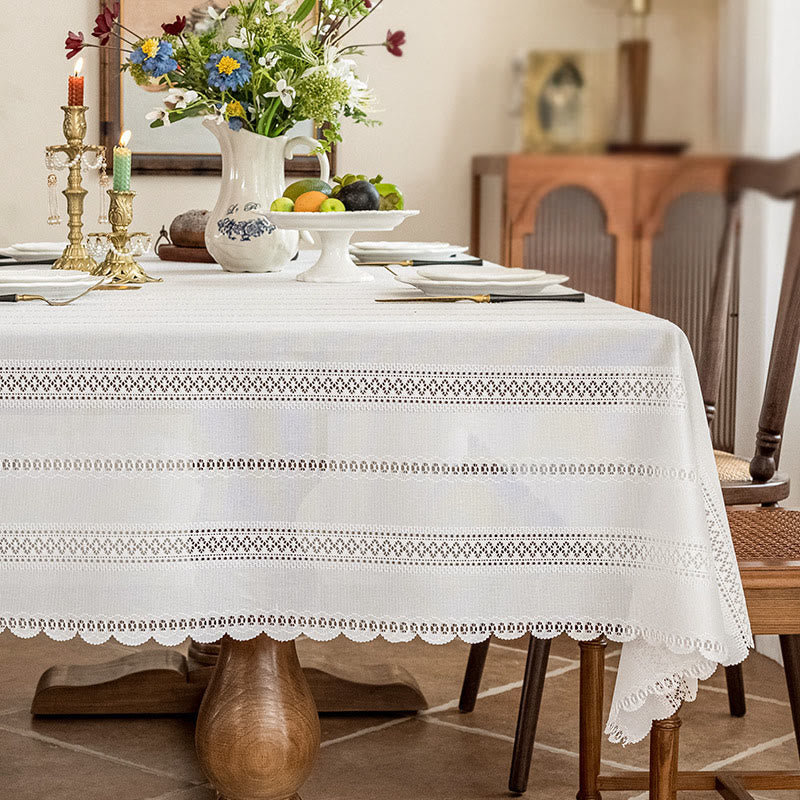 Tovaglia rustica in pizzo mille spighe - 140cm x 300cm - image 0