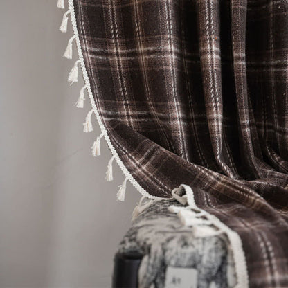 Tenda a quadri con nappe in stile vintage - image 9