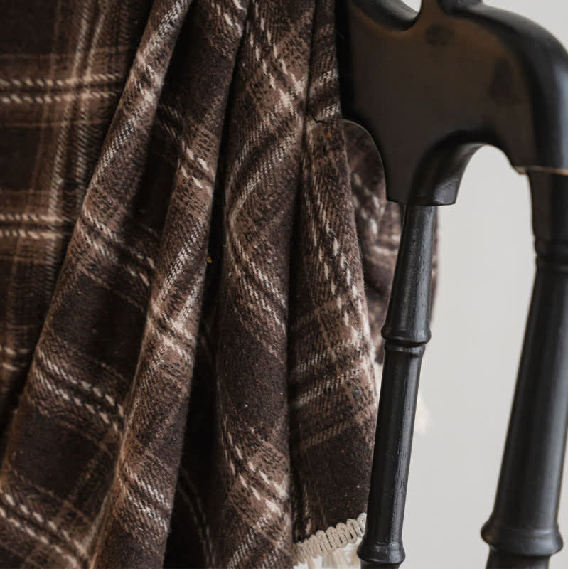 Tenda a quadri con nappe in stile vintage - image 14