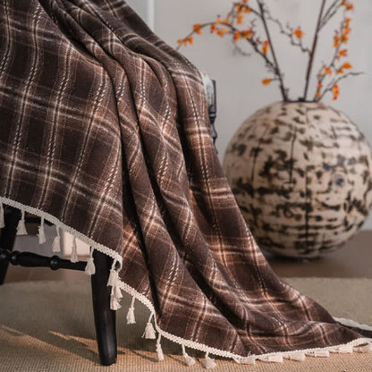 Tenda a quadri con nappe in stile vintage - image 12