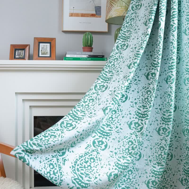 Tenda con motivo a gocce d'acqua in stile vintage - image 1