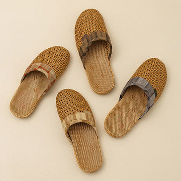 Pantofole da interno in rattan antiodore - image 0