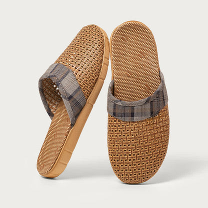 Pantofole da interno in rattan antiodore - Grigio - 3XL - image 12