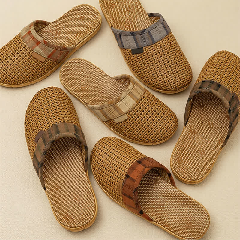 Pantofole da interno in rattan antiodore - image 2