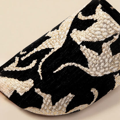Pantofole da interno chiuse con motivo animalier jacquard - image 3