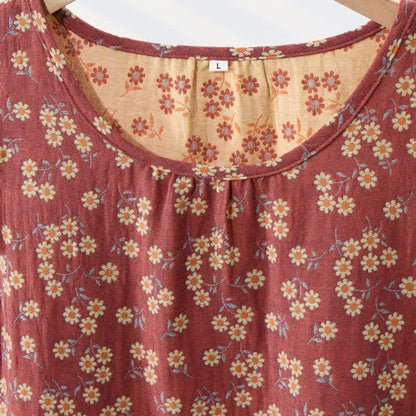 Camicia da notte senza maniche in puro cotone Country Daisy - image 17