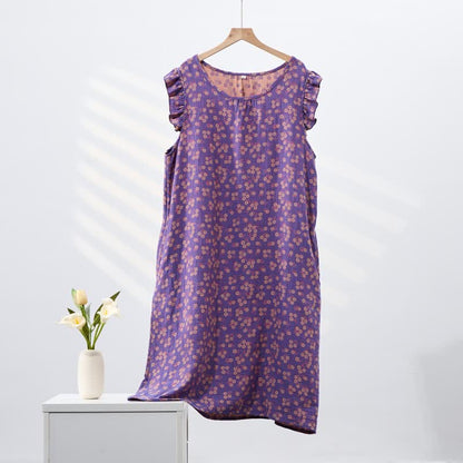Camicia da notte senza maniche in puro cotone Country Daisy - image 2