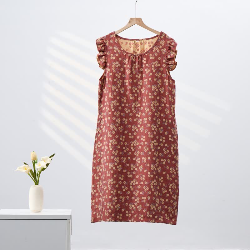 Camicia da notte senza maniche in puro cotone Country Daisy - image 11