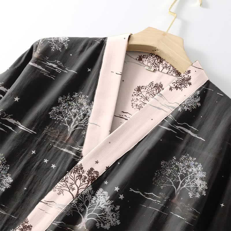 Kimono unisex in cotone color antracite - image 4