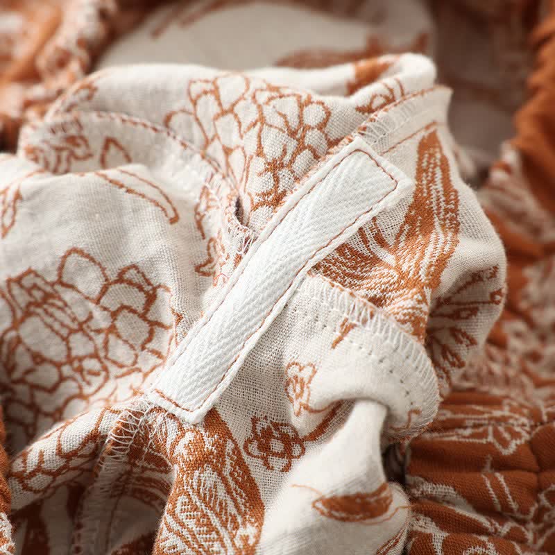 Set pigiama a 3 pezzi in puro cotone con fantasia floreale - image 11