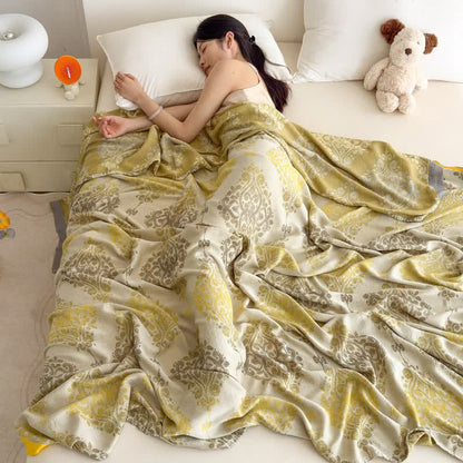 Coperta estiva in fibra di bambù con motivo vintage - image 3
